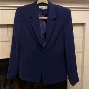 Tahari ASL dark blue blazer